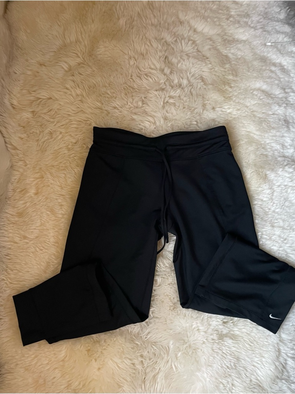 Vintage Nike low rise wide leg black workout pants